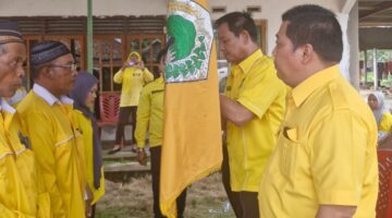 Dr Darlian Pone Buka Muscam Partai Golkar Kecamatan Bahuga, Haris Hermanto Terpilih Aklamasi