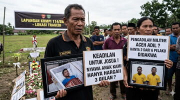 Keluarga Almarhum Josua Marpaung Tidak Terima Vonis Pengadilan Militer Aceh