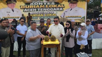 Kegiatan Kontes Durian Lokal Aceh Tenggara, Kapolres Bersama Forkopimda Dukung Potensi Durian Unggulan Daerah