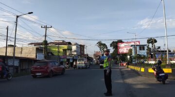 Sat Lantas Polres Pematangsiantar Gelar Pos Padat Pagi, Amankan Arus Lalu Lintas Di 35 Titik Kota