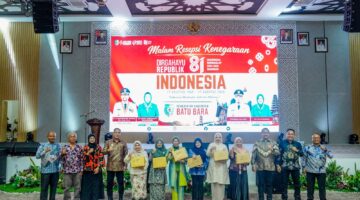 *Bupati Batu Bara Apresiasi Paskibraka pada Malam Resepsi Kenegaraan HUT ke-81 RI*