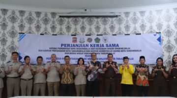 Wakil Wali Kota Ikuti Penandatanganan Nota Kesepahaman dan PKS Percepatan Pendaftaran Tanah Wakaf di Wilayah Kota Tanjungbalai 