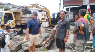 Kegiatan Normalisasi Saluran Air Desa Lawe Desky kecamatan Babul Makmur