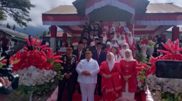 Wakil Bupati Aceh Tenggara Pimpin Upacara Peringatan HUT RI ke-81 di Lapangan Kompi 114/SM Lawe Sigalagala